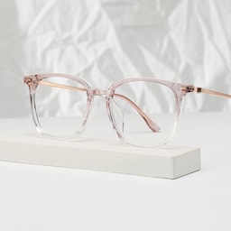 Cora Square Pink Glasses0