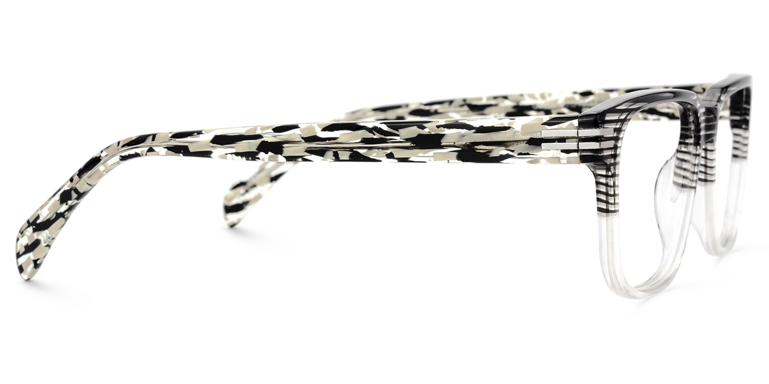 Devid Black Rectangle Frame Glasses For Men | Zeelool3