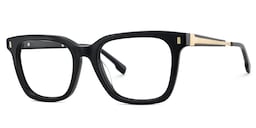 Charlton Rectangle Black Glasses3