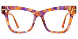 Cara Butterfly Orange Glasses0