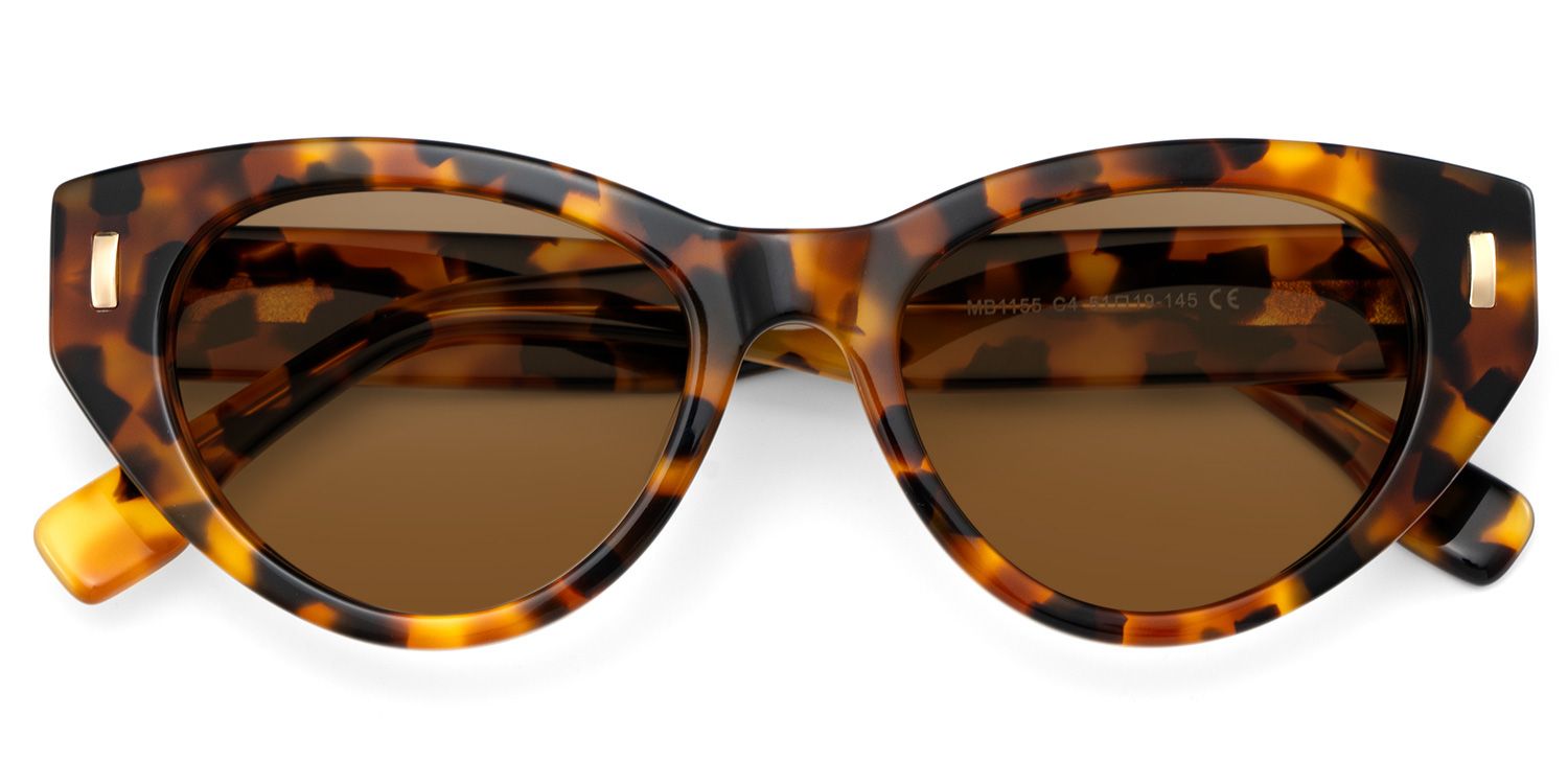 Azura Cat Eye Style Tortoise Frame Sunglasses | ZEELOOL1