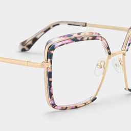 Cordaro Square Pink-Floral Glasses4
