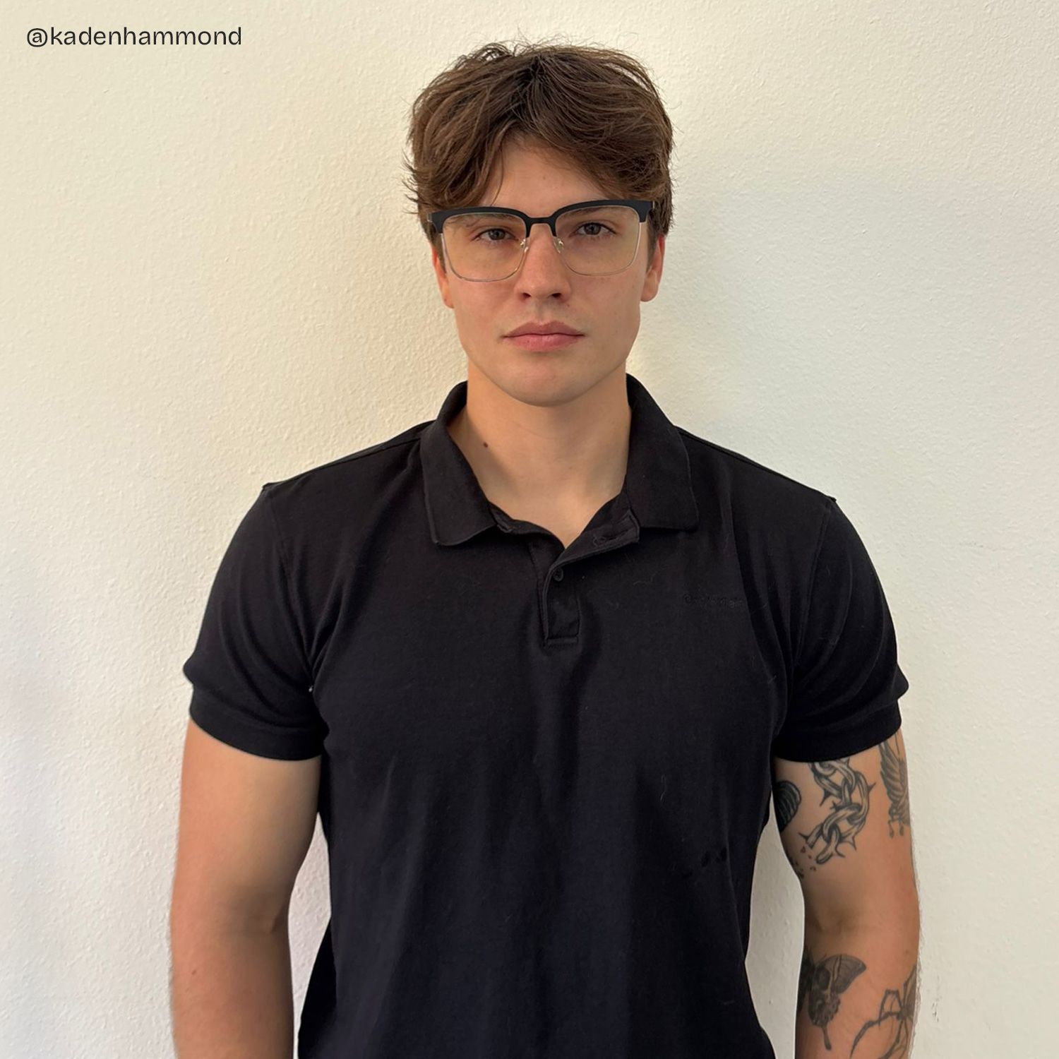 Cleo Black Gold Frame Glasses with Browline Frame Online | ZEELOOL6