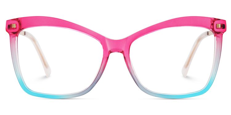 Isaebella Butterfly Pink Blue Glasses