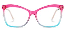 Isaebella Butterfly Pink Blue Glasses0