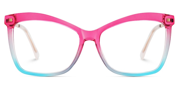 Isaebella Butterfly Pink Blue Glasses