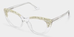 Elora  Cat-eye Silver Glasses5