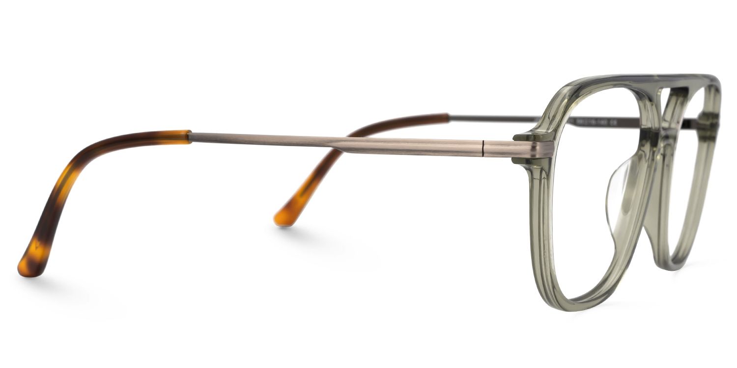 Green Acetate Aviator Eyeglasses- Andreas2