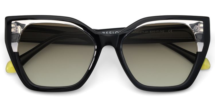 Burkes Butterfly Black Sunglasses