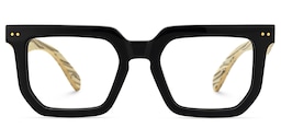 Shontay Square Black Glasses1