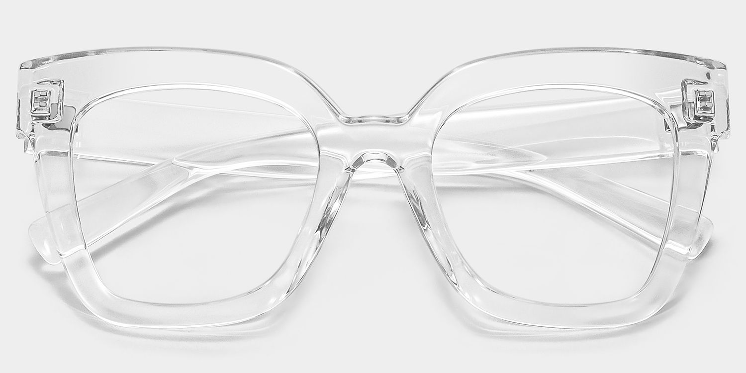Malcolm Square Clear TR90 Frame Glasses | Zeelool