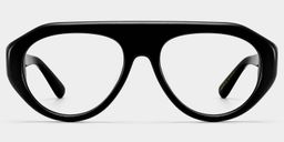 The Aviator Black Aviator Glasses1