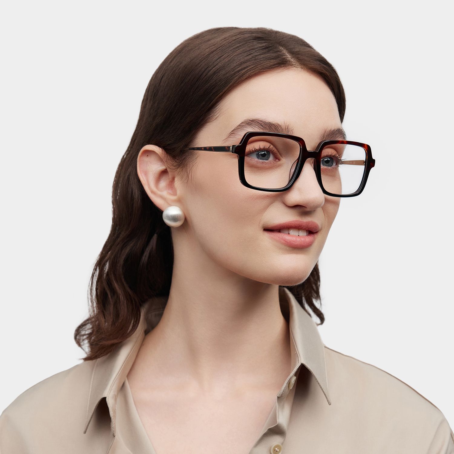 Beatrice Rectangle Two-tone Frame Eyeglasses for Women| ZEELOOL1