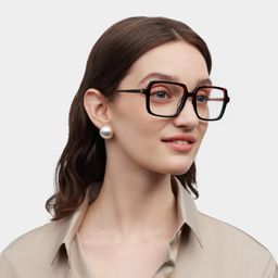 Beatrice Rectangle Two tone Glasses1