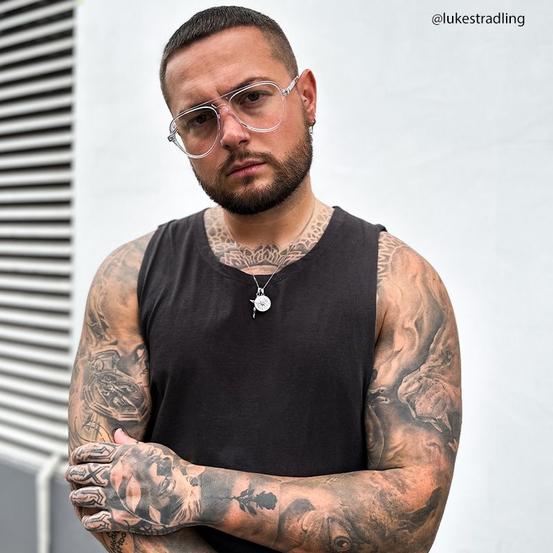 Erwin Geometric Clear Glasses