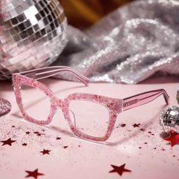 Renata Square Pink Glasses1