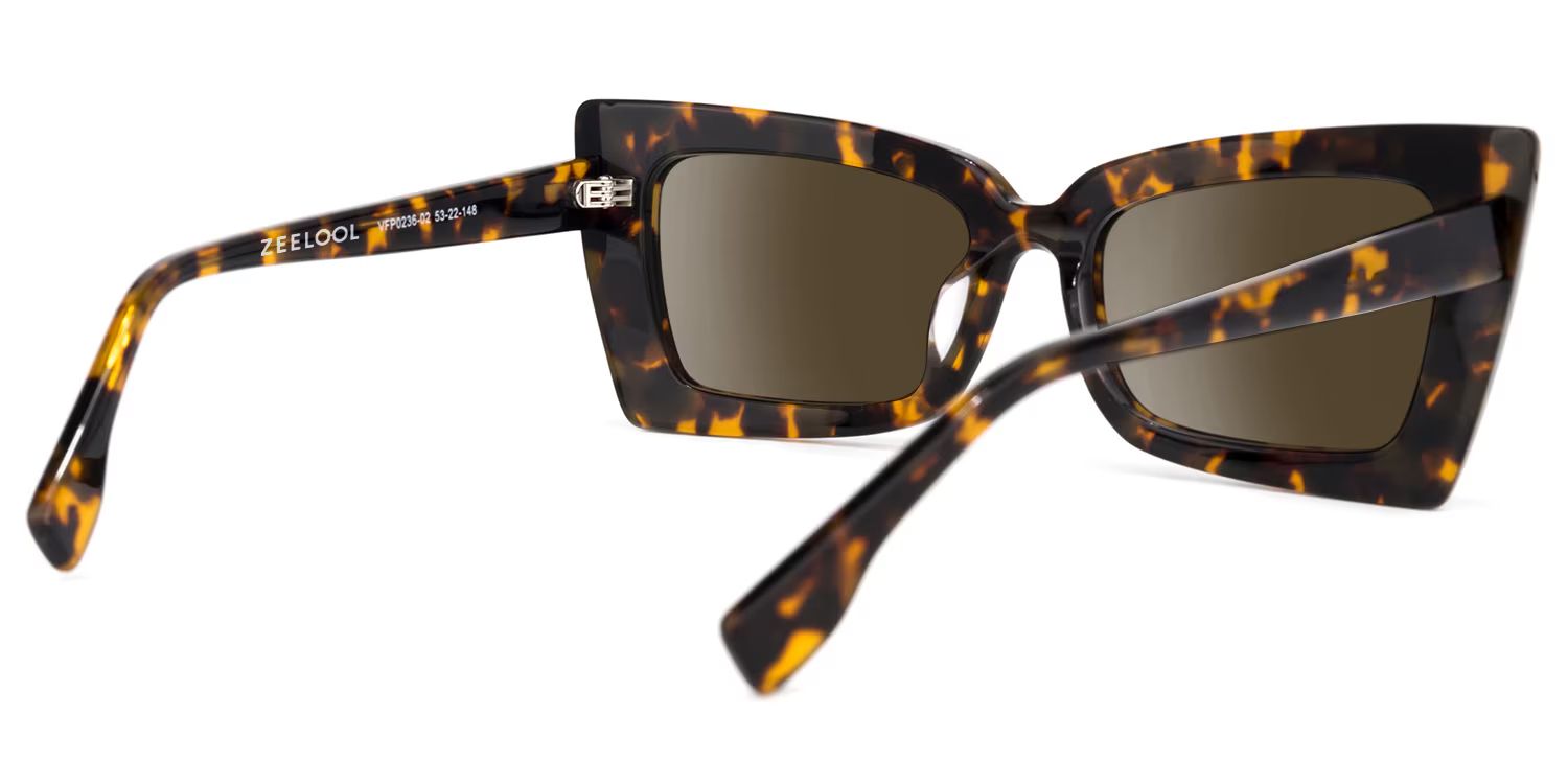 Newell Rectangle Tortoise Sunglasses | Trendy & Classic Style3