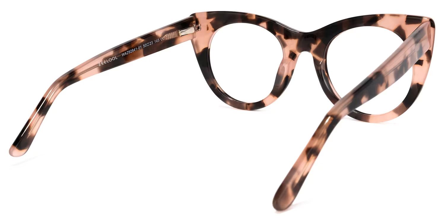 Eutin Cateye Pink-Tortoise Glasses | Zeelool Glasses4