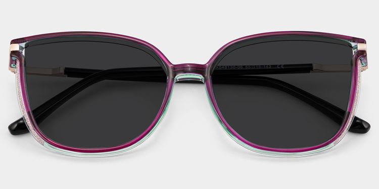 Rodz Square Purple Sunglasses