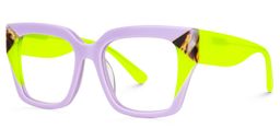 Clody Square Lavender Glasses1