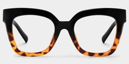 Malcolm Square Two-Tone Glasses0