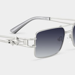 Eric Aviator Silver Glasses4