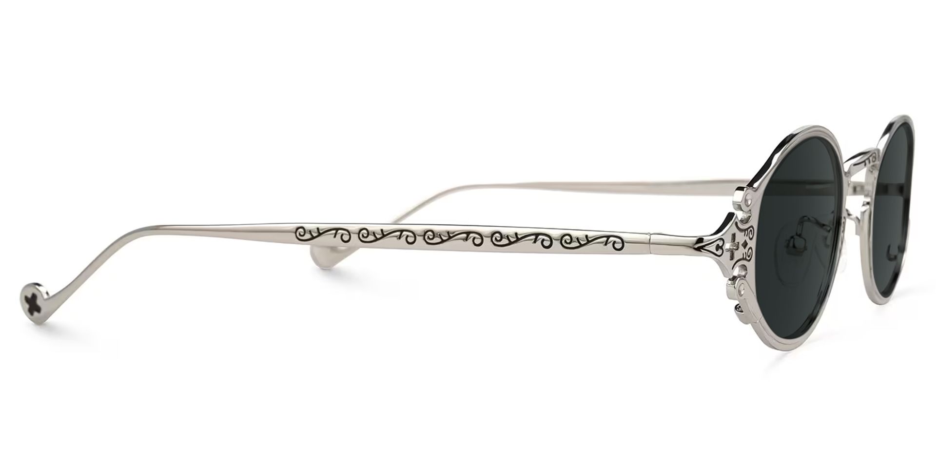 Oval Serena Silver Sunglasses Frames Deals2