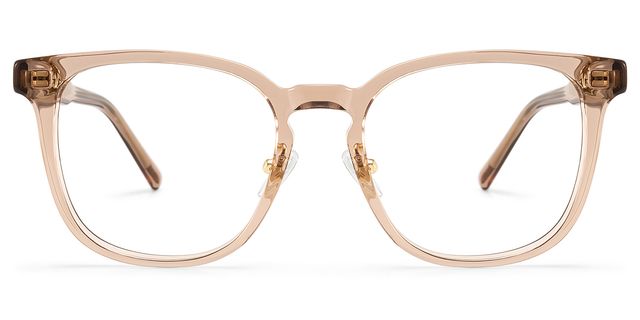 Hailey Square Beige Glasses