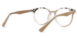Jumesha Round Beige Glasses3