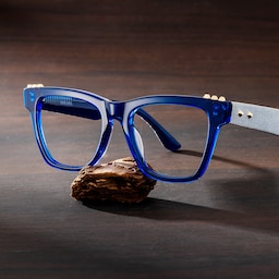 Soren Square Blue Glasses0