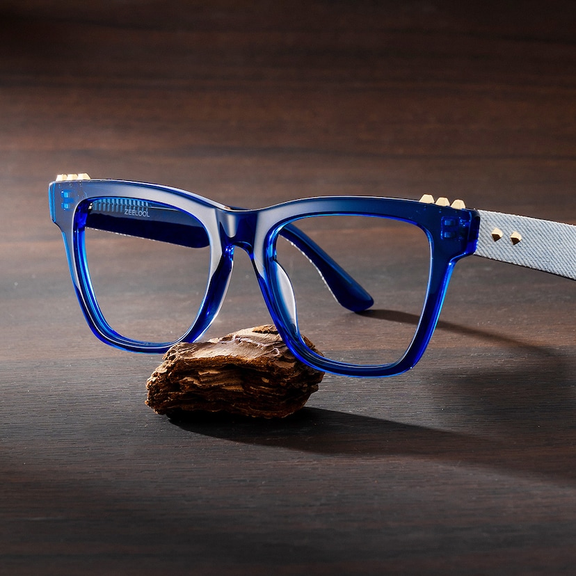 Soren Square Blue Glasses