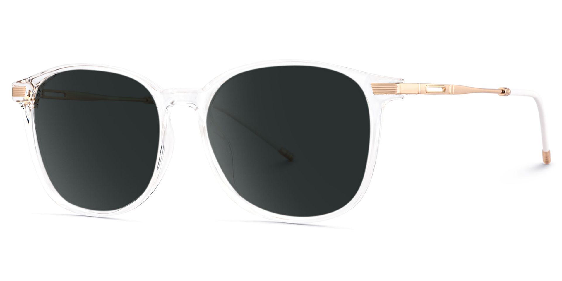 Clear Greene Square Sunglasses1