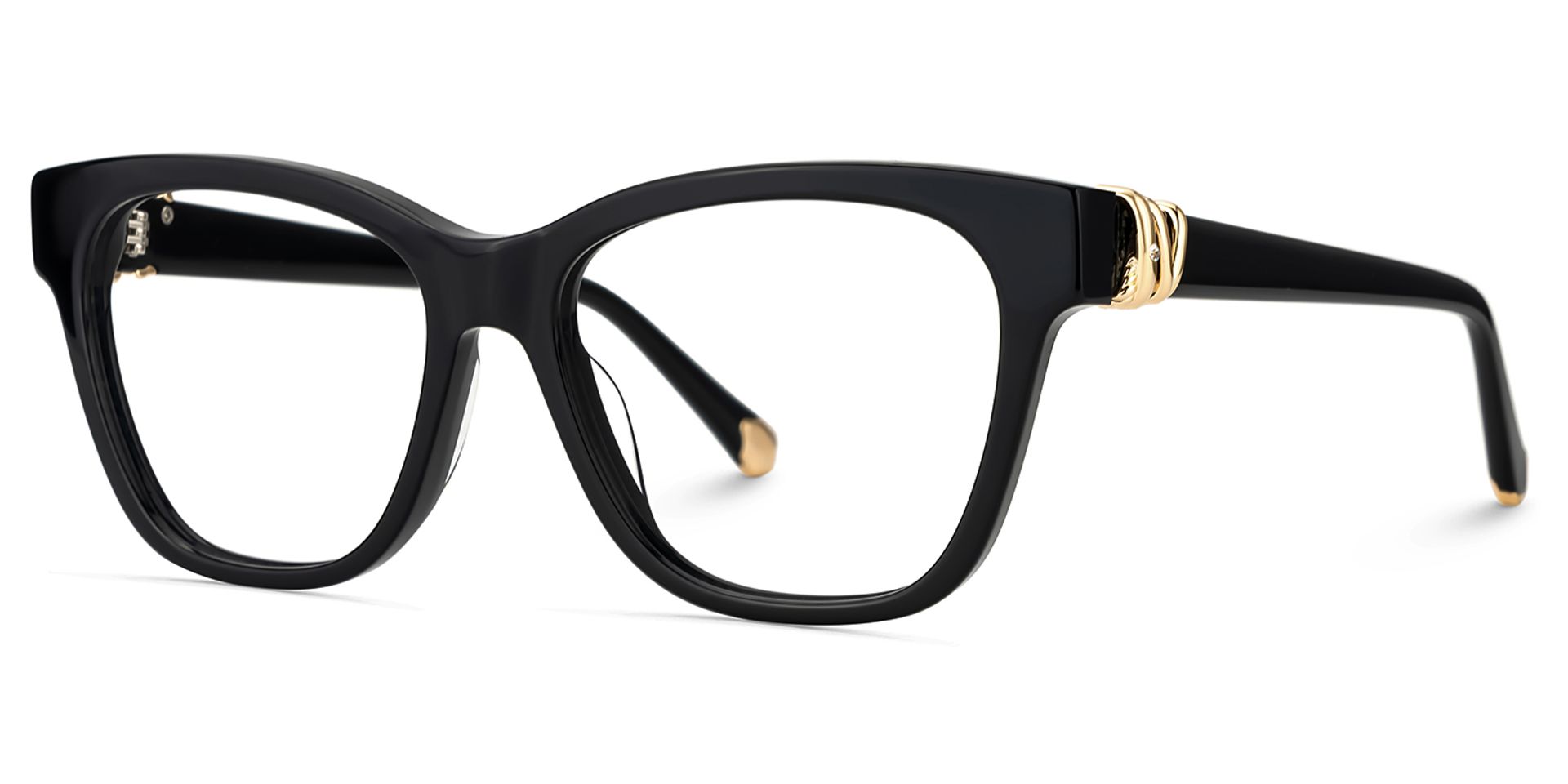 Square Black Eyeglasses- Julian Acetate Frame Glasses6