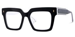 Gilberto Square Black Glasses2