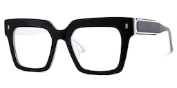 Gilberto Square Black Glasses2