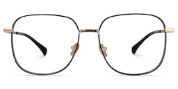 Rashida Square Black Glasses0