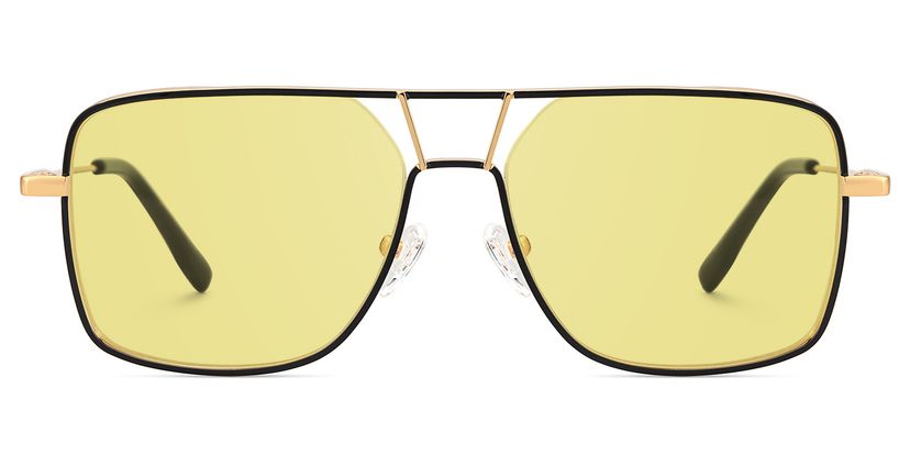 Bowdry Aviator Black Sunglasses