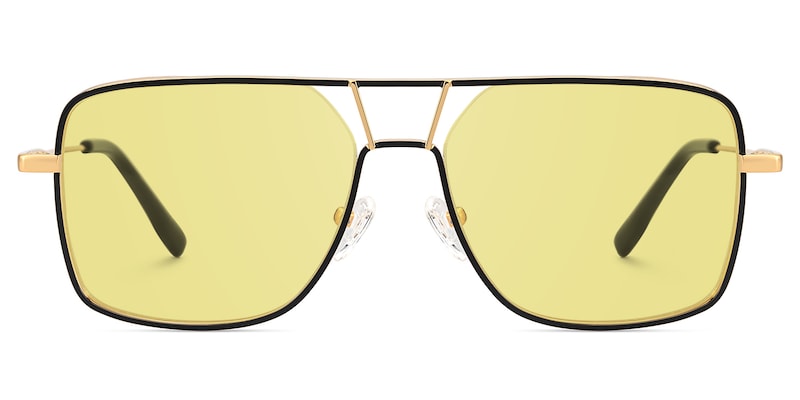 Bowdry Aviator Black Sunglasses