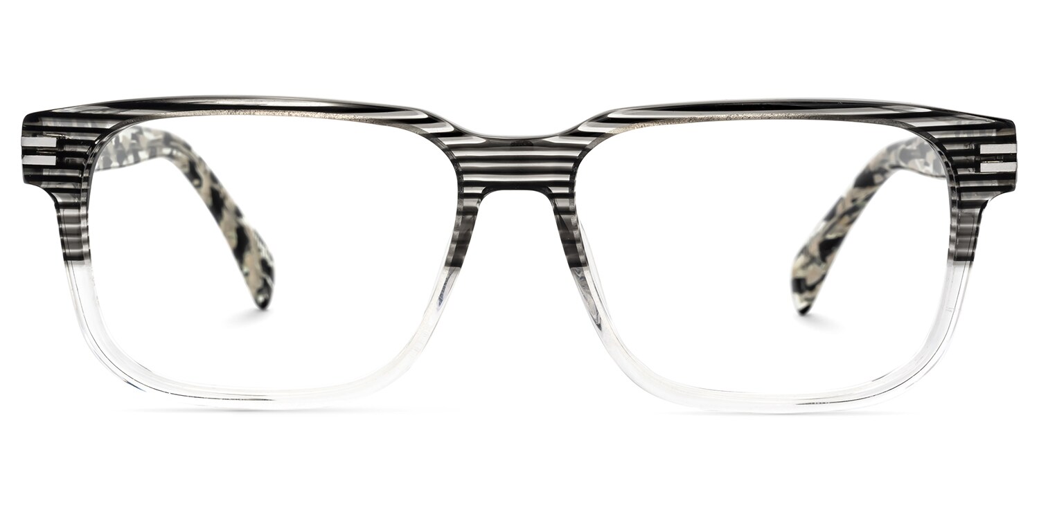 Devid Black Rectangle Frame Glasses For Men | Zeelool1