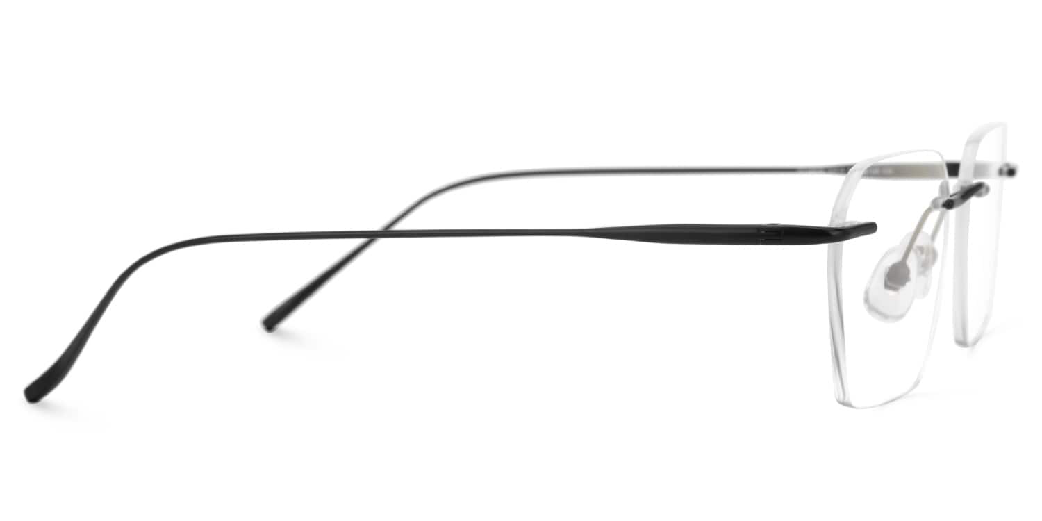 Cortes Rectangle Black Glasses2