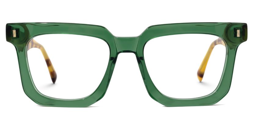 Coville Green Rectangle Glasses