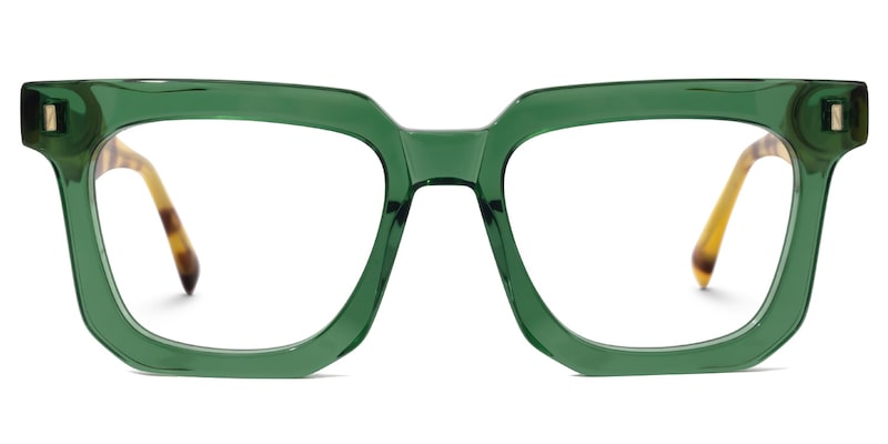 Coville Square Green Glasses
