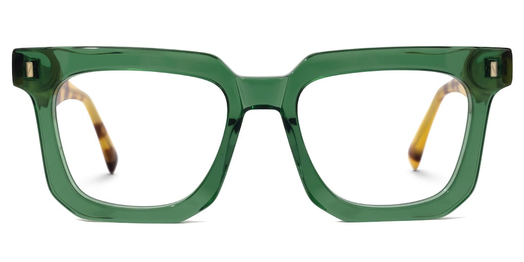 Coville Square Green Glasses