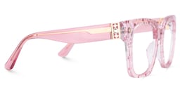 Scicluna Square Pink Glasses4