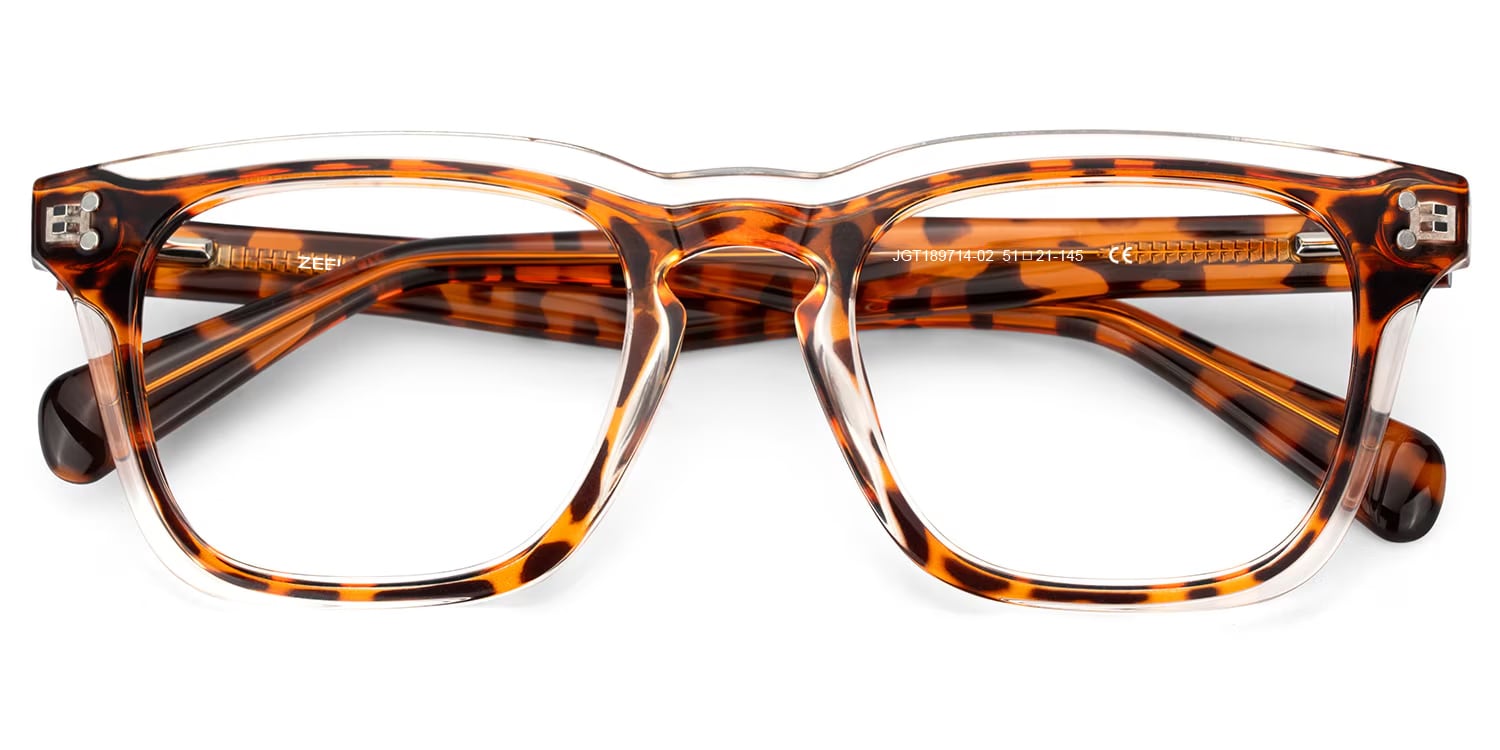 Liam Rectangle Tortoise Glasses