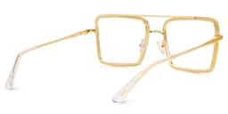 Diva Square Gold Glasses5