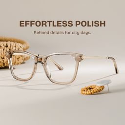 Vibert Brown Rectangle Glasses0