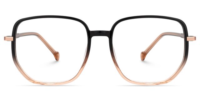 Joana Geometric Black Beige Glasses