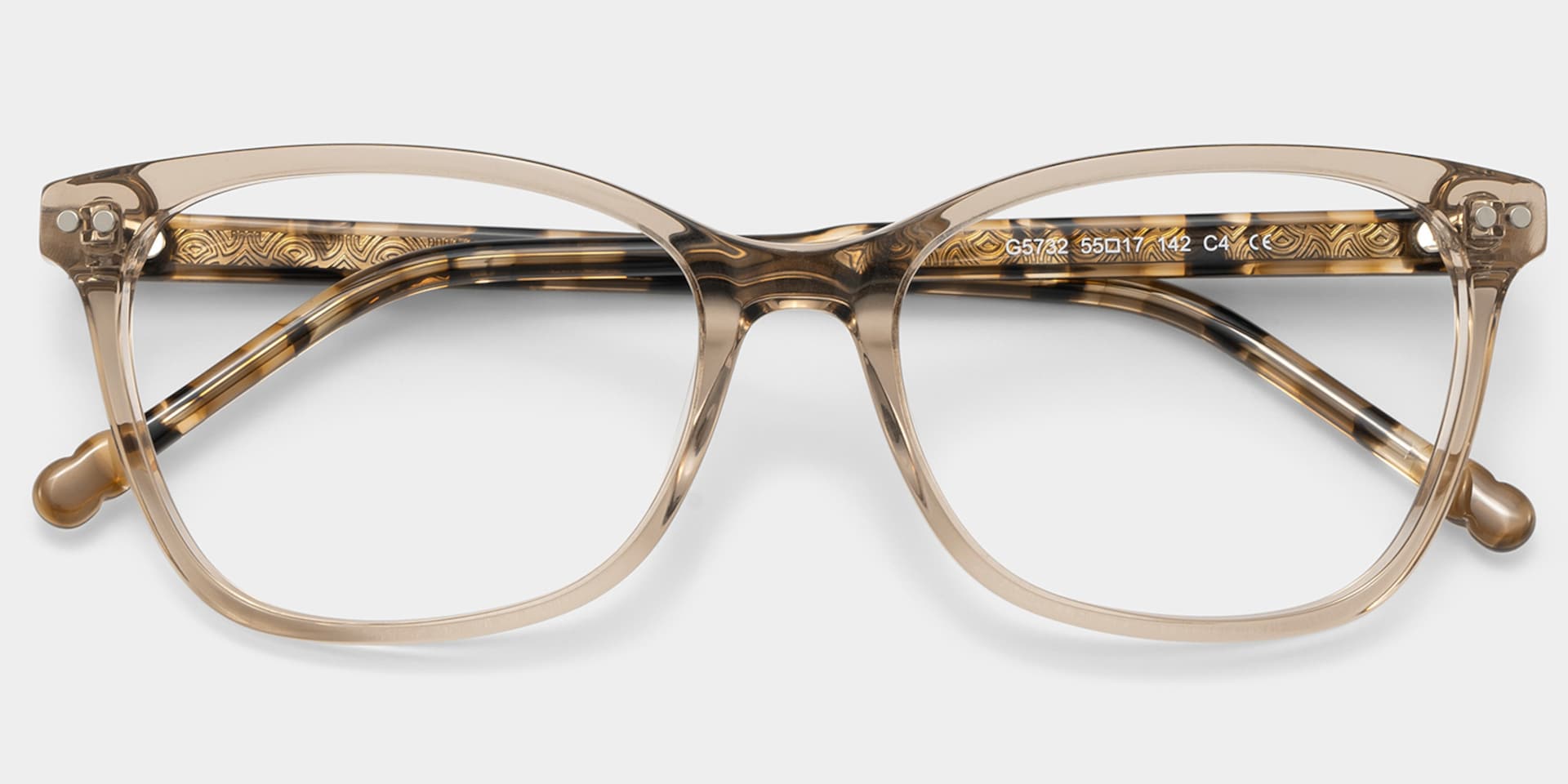 Marigold rectangle brown glasses Online | ZEELOOL1