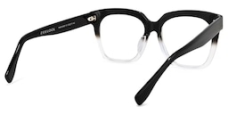 Xion Square Black to Clear Gradient Glasses4